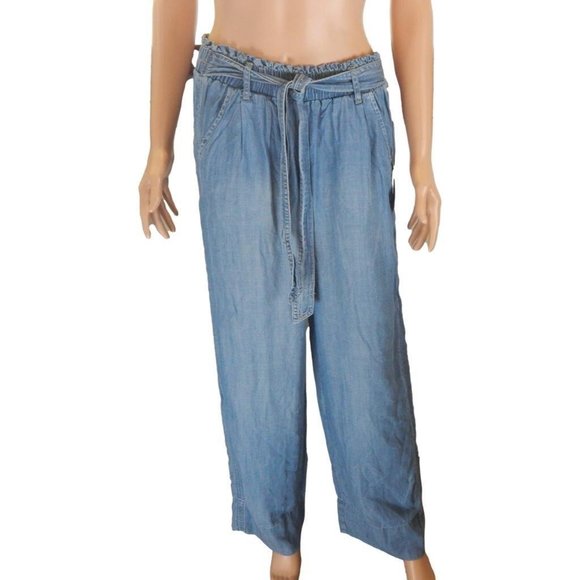 Wide Leg Flare Pants Small Knox Rose Women's Blue Pants - Picture 7 of 9